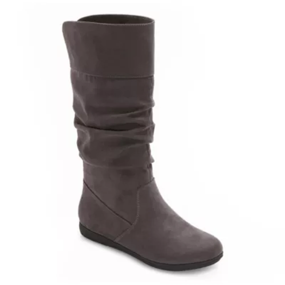 St. John's Bay Womens Kimble Flat Heel Slouch Boots