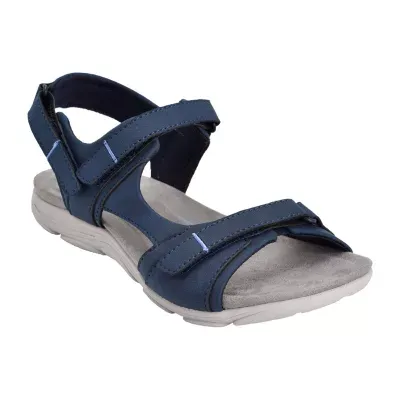 Easy Spirit Womens Lake Adjustable Strap Flat Sandals