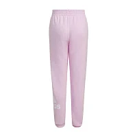 adidas Big Girls Mid Rise Cuffed Fleece Jogger Pant