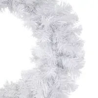 24'' White Crystal Spruce Artificial Christmas Wreath - Unlit