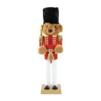 14'' Red and Blue Christmas Nutcracker with Countdown Sign