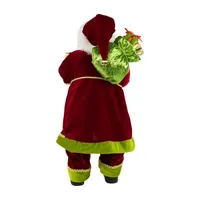 24'' Red and Green Standing Santa with Presents Christmas Figure