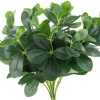 18'' Decorative Artificial Green Two Tone Polyscias Floral Bush