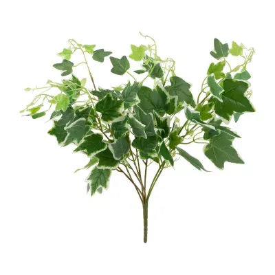 23.75'' Decorative Green and White Ivy Spring Floral Hanging Bush