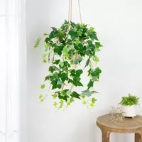 31.5'' Green and White Ivy Spring Floral Hanging Bush