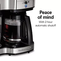 Hamilton Beach® Scoop Programmable 2-Way Coffee Maker