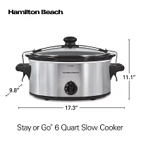 Hamilton Beach® Stay Or Go® 6-qt. Oval Slow Cooker