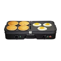 Hamilton Beach® Dual Zone 3-in-1 Griddle/Grill