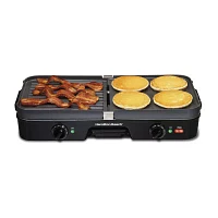 Hamilton Beach® Dual Zone 3-in-1 Griddle/Grill