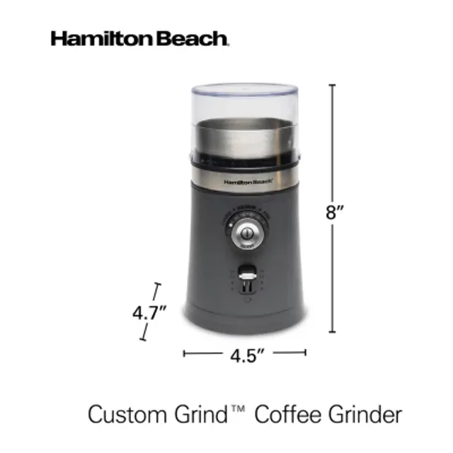 Hamilton Beach Custom Grind Coffee Grinder, 14 cups, Black, 80393F 