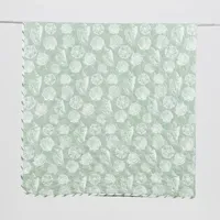 Linery Green Seashell Reversible Quilt Set