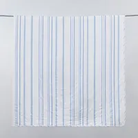 Linery Delicate Stripes Reversible Quilt Set