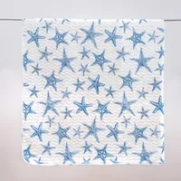 Linery Blue Starfish Reversible Quilt Set