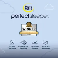 Serta® Perfect Sleeper Blue Lagoon Nights 13.5" Medium Mattress + Box Spring