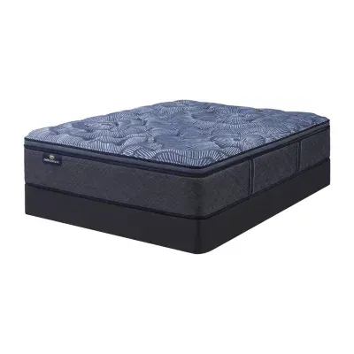 Serta Perfect Sleeper Cobalt Calm 15" Plush Pillowtop - Mattress + Box Spring