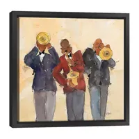 Lumaprints Jazz Trio Framed Canvas Art