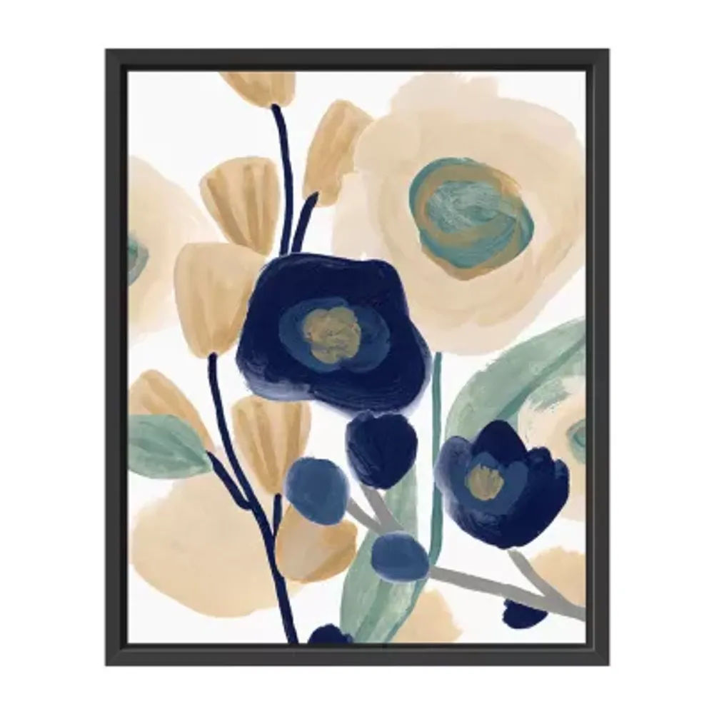 Lumaprints Blue Poppy Cascade Canvas Art