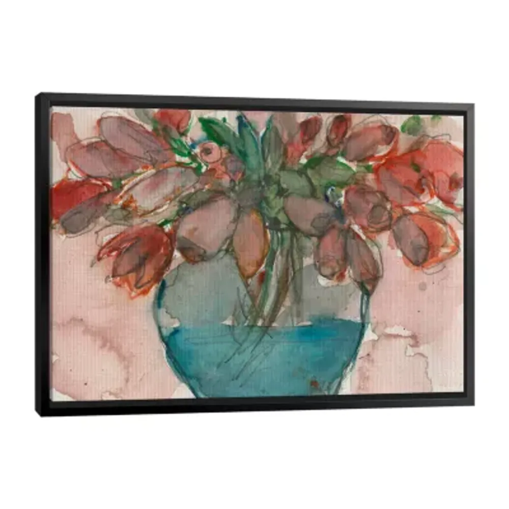 Lumaprints Elegance Bouquet Framed Canvas Art
