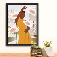 Lumaprints Sun Kissed Woman Framed Canvas Art