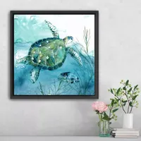 Lumaprints Delray Sea Turtle Canvas Art