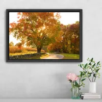 Lumaprints Maple Tree Drive Framed Canvas Art