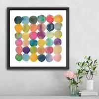 Lumaprints Spectrum Connections Framed Canvas Art