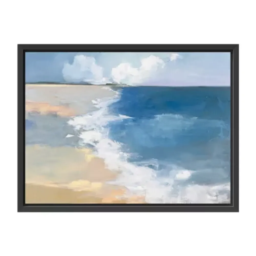 Lumaprints Open Shore Framed Canvas Art