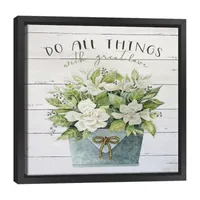 Lumaprints Do All Things With Great Love Framed Canvas Art