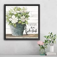 Lumaprints Everyday Is A Fresh Start Framed Canvas Art