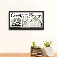 Lumaprints Count Your Blessings Framed Canvas Art