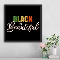 Lumaprints Black Is Beautiful Framed Canvas Art