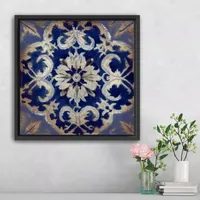 Lumaprints Turkish Tiles Xi Framed Canvas Art