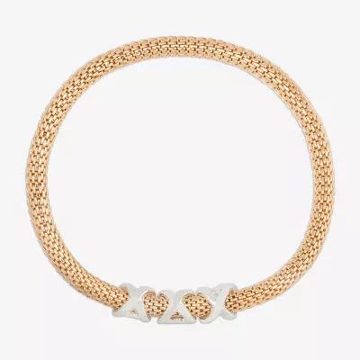 Bijoux Bar Delicates Two Tone Womens Stretch Bracelet