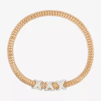 Bijoux Bar Delicates Two Tone Womens Stretch Bracelet