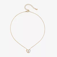 Bijoux Bar Delicates Two Tone Womens 16 Inch Link Chain Necklace