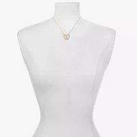 Bijoux Bar Delicates Two Tone Womens 16 Inch Link Chain Necklace