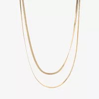 Bijoux Bar Delicates Freeform Womens 16 Inch Link Chain Necklace