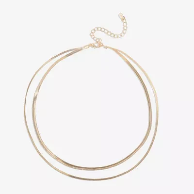 Bijoux Bar Delicates Freeform Womens 16 Inch Link Chain Necklace