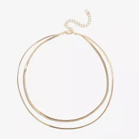 Bijoux Bar Delicates Freeform Womens 16 Inch Link Chain Necklace