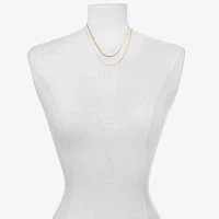 Bijoux Bar Delicates Freeform Womens 16 Inch Link Chain Necklace