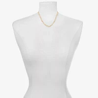 Bijoux Bar Delicates Gold Tone Womens 16 Inch Link Chain Necklace
