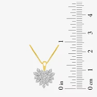 Womens 1 CT. T.W. Lab Grown White Diamond 10K Gold Heart 2-pc. Jewelry Set