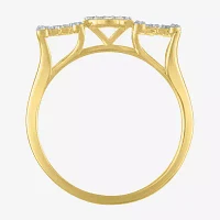 Diamond Addiction (G-H, Si2-I1) "Mom" Womens 1/4 CT. T.W. Lab Grown White 14K Gold Over Silver Sterling Band