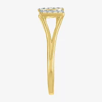 Diamond Addiction (G-H, Si2-I1) "Mom" Womens 1/4 CT. T.W. Lab Grown White 14K Gold Over Silver Sterling Band