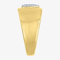 Diamond Addiction (G-H, Si2-I1) Womens 11M 1/10 CT. T.W. Lab Grown White 14K Gold Over Silver Sterling Heart Band