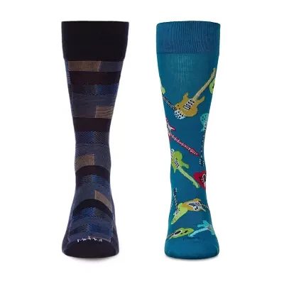 MeMoi 2 Pair Crew Socks Mens
