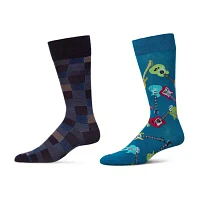 MeMoi 2 Pair Crew Socks Mens