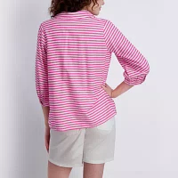 Stella Parker Womens Long Sleeve Tunic Top