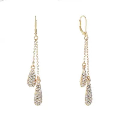 Monet Jewelry Gold Tone Linear Drop Earrings