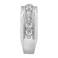 4.5MM 1 1/2 CT. T.W. Natural White Diamond 10K Gold Wedding Band